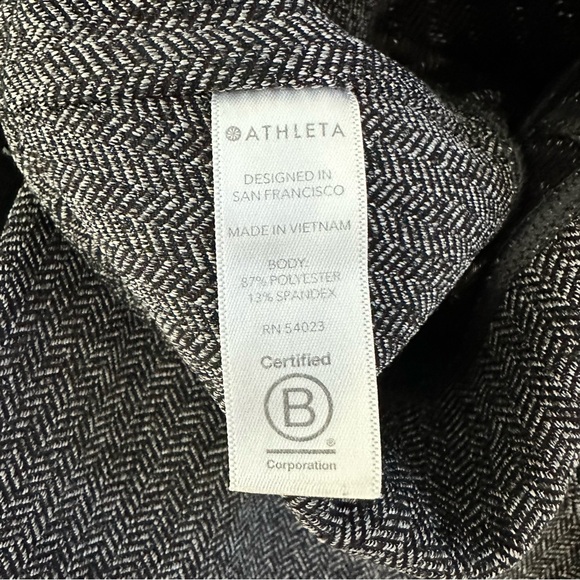 Athleta Delancey Herringbone Tights Leggings Gap Gray Size S NWOT #215 - Picture 8 of 8